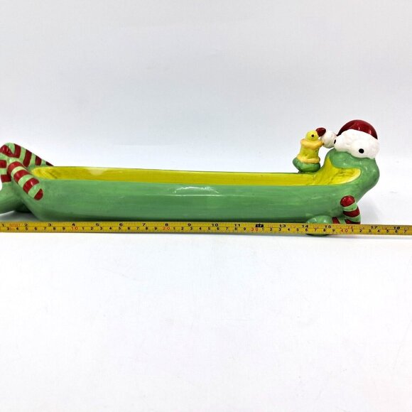 Boston Warehouse Vintage Olive Dish 2003 Christmas Table Decor - Picture 8 of 9